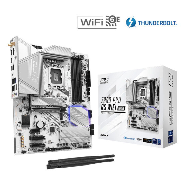 Motherboard Asrock Z890 Pro RS WiFi White Intel Z890 LGA 1851 (Socket