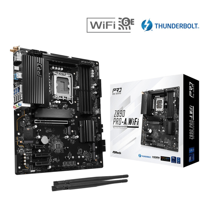 Motherboard Asrock Z890 Pro-A WiFi Intel Z890 LGA 1851 (Socket V1) ATX