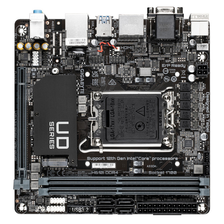 GIGABYTE H610I DDR4 motherboard Intel H610 Express LGA 1700 mini ITX