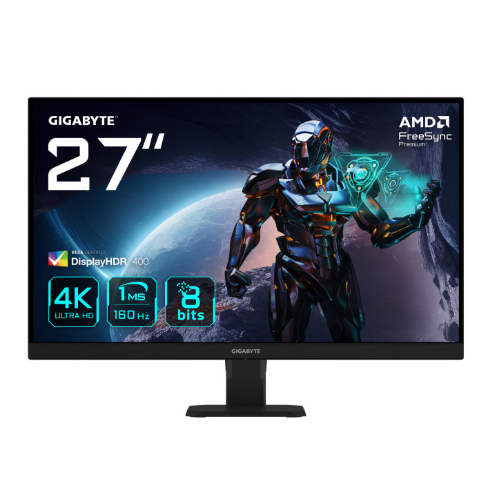 GIGABYTE GS27U monitor de ecrã 68,6 cm (27") 3840 x 2160 pixels 4K Ultra HD LCD Preto