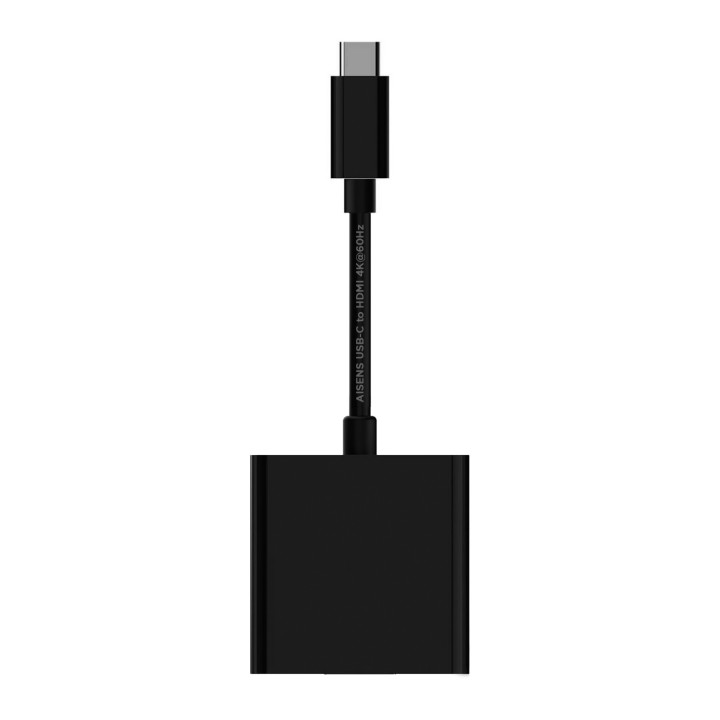 AISENS A109-0344 adaptador de cabo de vídeo 0,15 m HDMI Type A (Standard) USB Type-C Preto