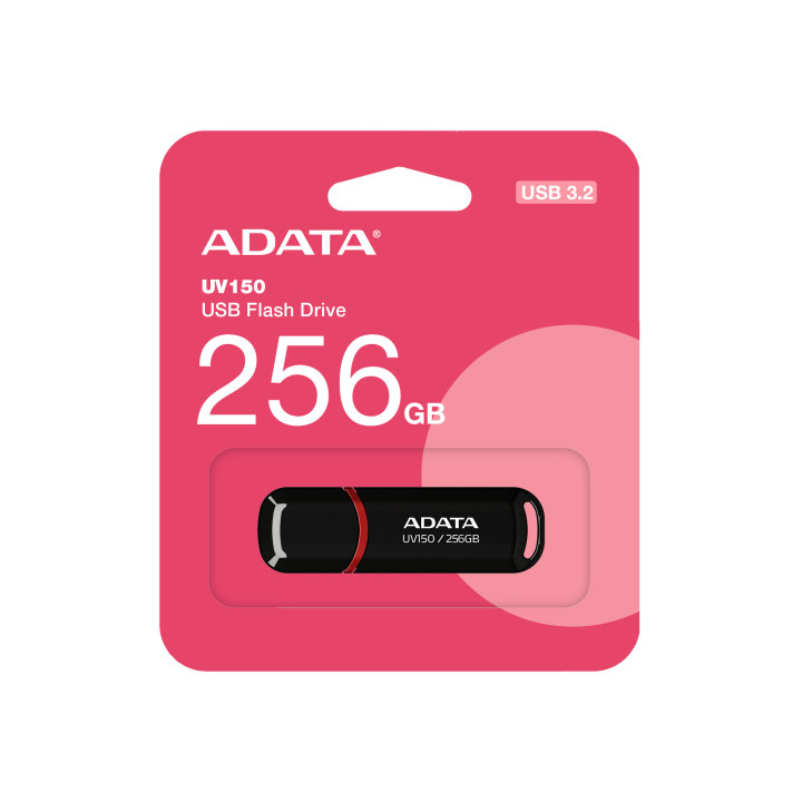 ADATA UV150 unidade de memória USB 256 GB USB Type-A 3.2 Gen 1 (3.1 Gen 1) Preto