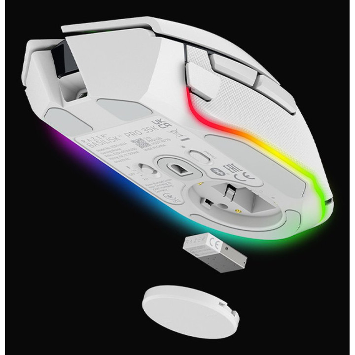 Razer Basilisk V3 Pro 35K rato Jogos Mão direita RF Wireless + Bluetooth + USB Type-A Ótico 35000 DPI