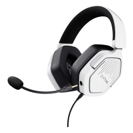 Trust GXT492W Carus Auscultadores Com fios Fita de cabeça Jogos Branco