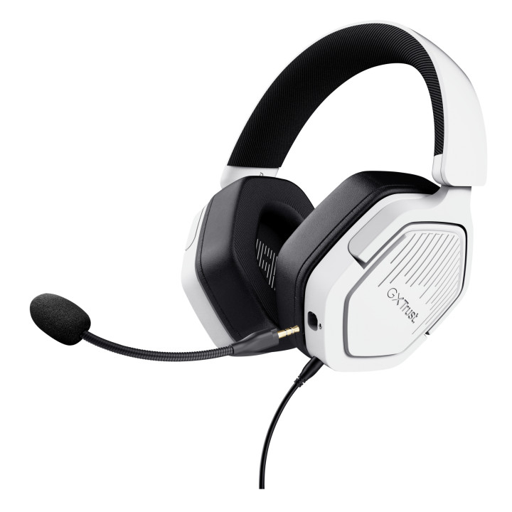 Trust GXT492W Carus Auscultadores Com fios Fita de cabeça Jogos Branco