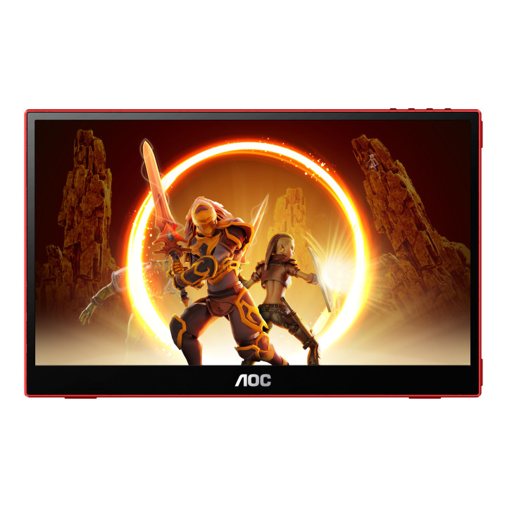 AOC 16G3 TV Monitor Portátil Preto, Vermelho 39,6 cm (15.6") TFT 1920 x 1080 pixels