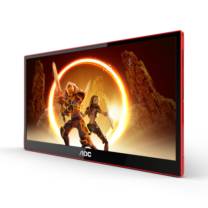 AOC 16G3 TV Monitor Portátil Preto, Vermelho 39,6 cm (15.6") TFT 1920 x 1080 pixels