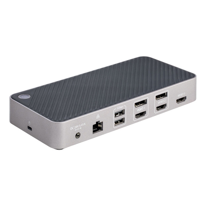 StarTech.com 116E-USBC-DOCK base & duplicador de portas Com fios USB 3.2 Gen 2 (3.1 Gen 2) Type-C Cinzento, Prateado