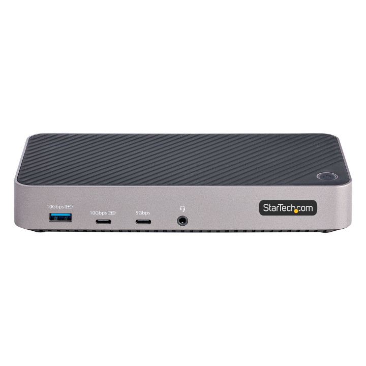 StarTech.com 116E-USBC-DOCK base & duplicador de portas Com fios USB 3.2 Gen 2 (3.1 Gen 2) Type-C Cinzento, Prateado
