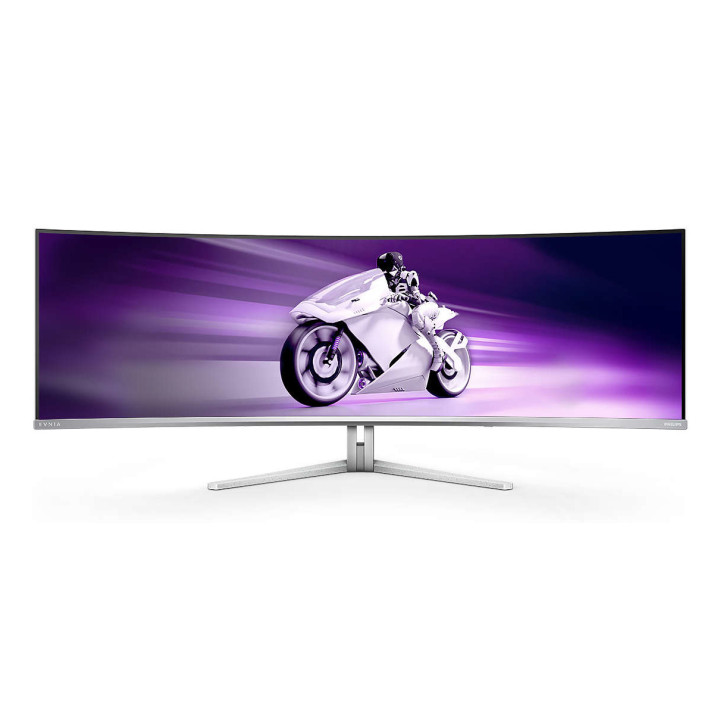 Philips Evnia 8000 49M2C8900L 00 monitor de ecrã 124,2 cm (48.9") 5120 x 1440 pixels Dual QHD QD-OLED Branco