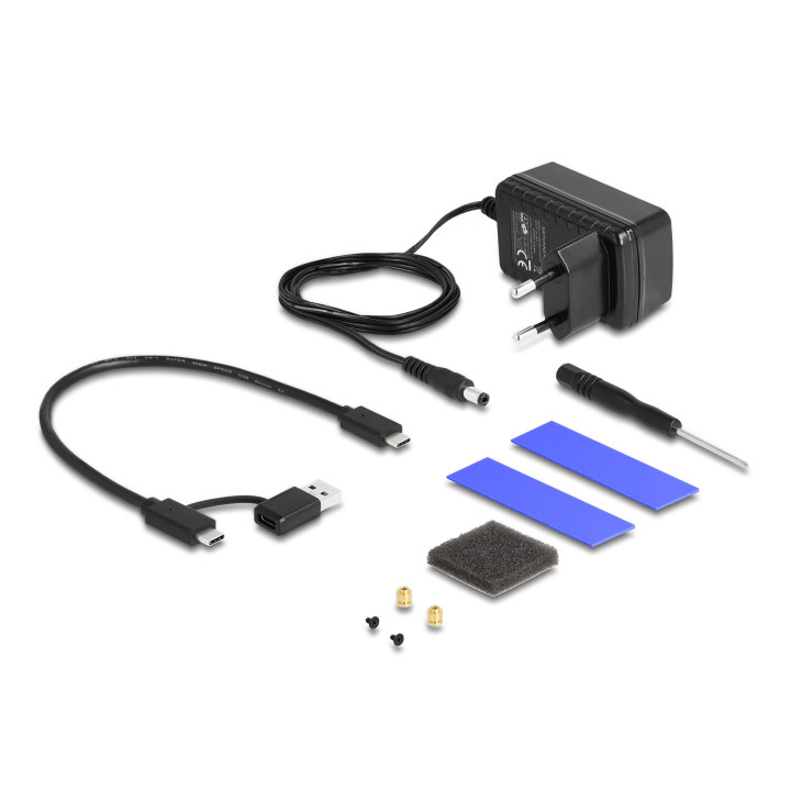 DeLOCK 42020 Caixa para Discos Rígidos Compartimento HDD SSD Preto 2.5"