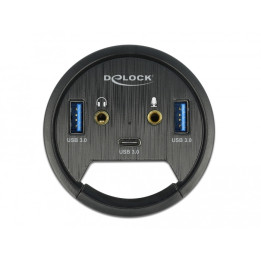 DeLOCK 62794 tomada Preto