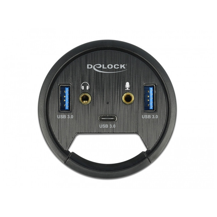 DeLOCK 62794 tomada Preto