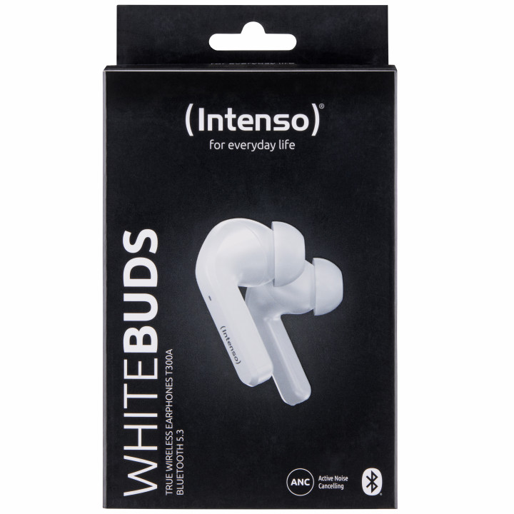 Intenso White Buds T302A Auscultadores True Wireless Stereo (TWS) Intra-auditivo Chamadas Música Desporto Dia-a-dia USB Type-C