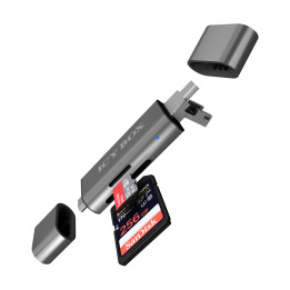 ICY BOX IB-CR200-C leitor de cartões USB 2.0 Preto