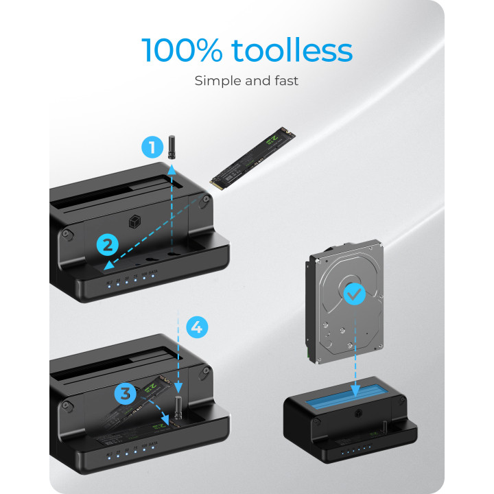 ICY BOX IB-2914MSCL-C31 USB 3.2 Gen 2 (3.1 Gen 2) Type-C Preto