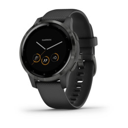 Garmin vívoactive 4s 2,79 cm (1.1") 40 mm 218 x 218 pixels Ecrã táctil Preto Wi-Fi GPS