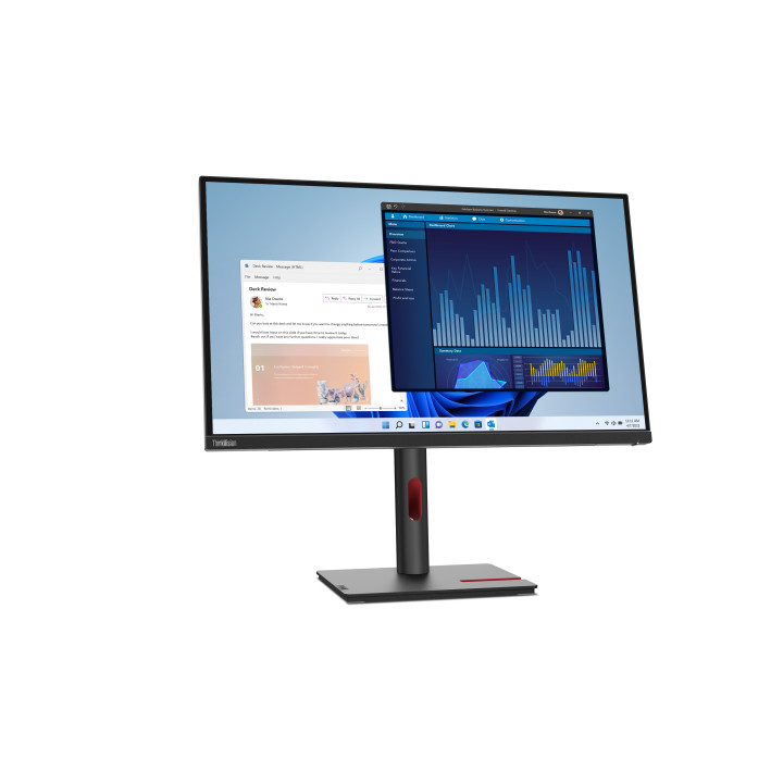 Lenovo ThinkVision T27p-30 LED display 68,6 cm (27") 3840 x 2160 pixels 4K Ultra HD Preto