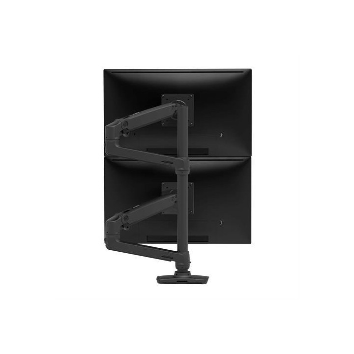 Ergotron LX Series LX Dual Stacking Arm, Tall Pole, Matte Black 101,6 cm (40") Secretária Preto