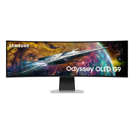 Samsung G95SC monitor de ecrã 124,5 cm (49") 5120 x 1440 pixels Dual QHD OLED Prateado