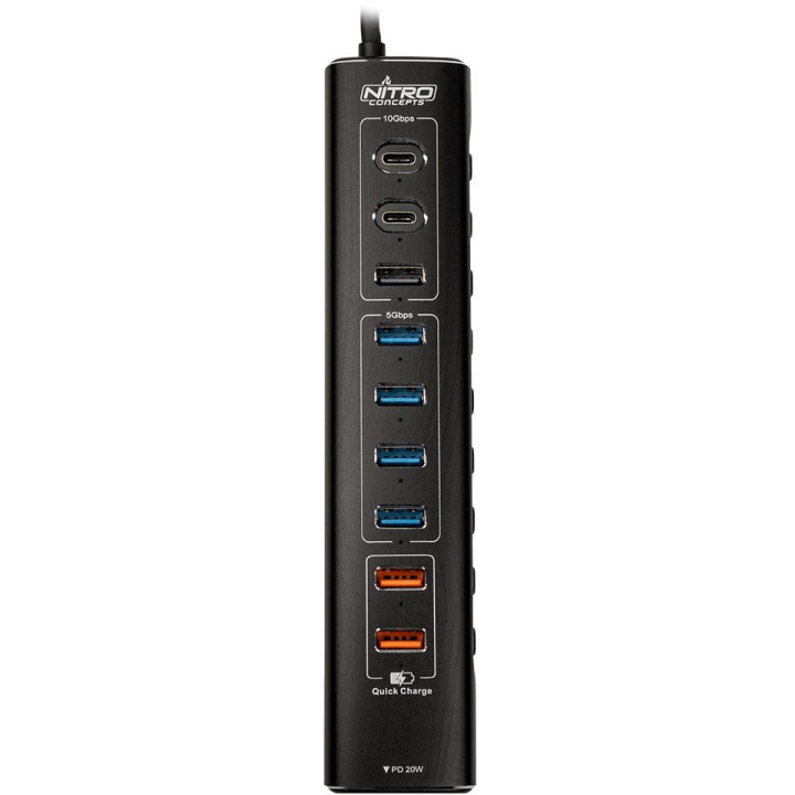 Nitro Concepts HUB 10-Port Hybrid
