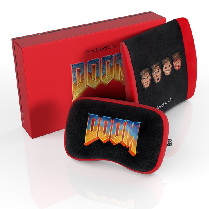 Set de Almofadas noblechairs Memory Foam - Doom Retro Edition
