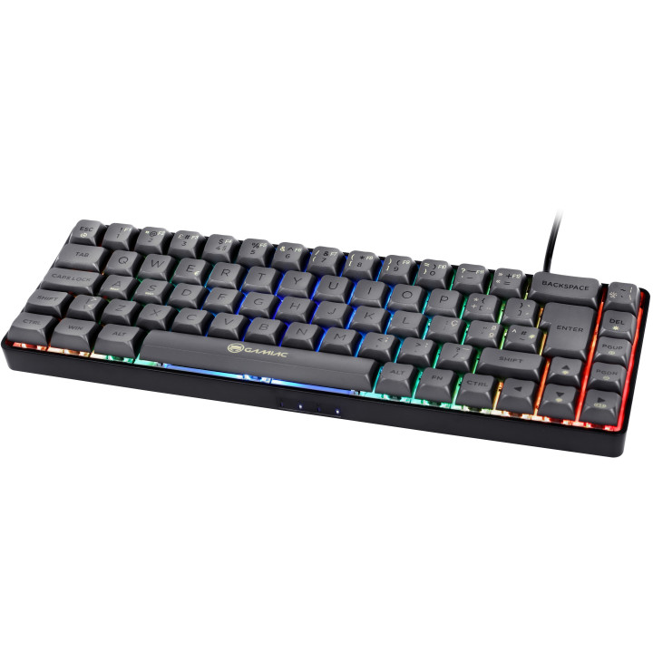 Teclado Mecânico GAMIAC TKL RGB69G SF Kailh Blue Preto/Cinzento (PT)