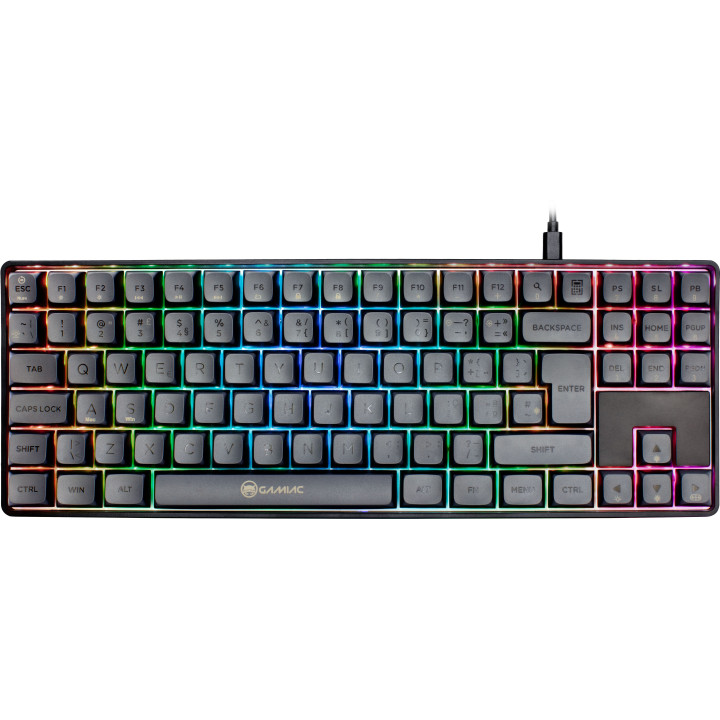 Teclado Mecânico GAMIAC TKL RGB90G Kailh Red Preto/Cinzento (PT)