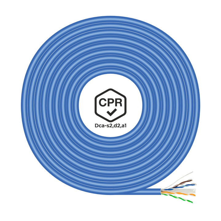 AISENS A135-0662 cabo de rede Azul 100 m Cat6 U UTP (UTP)