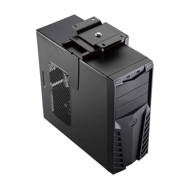 AISENS MPC03-201 suporte para CPU Suporte para CPU para debaixo da secretária Preto