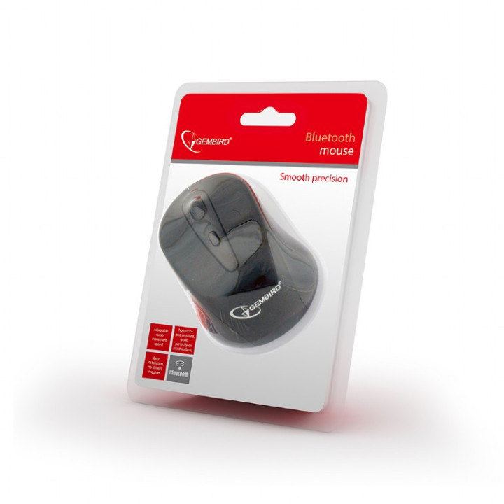Gembird MUSWB2 rato Escritório Mão direita Bluetooth Ótico 1600 DPI