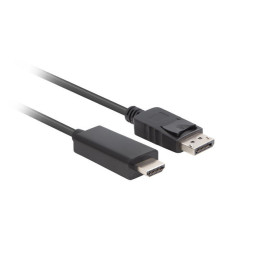 Lanberg CA-DPHD-11CC-0050-BK adaptador para cabos DisplayPort HDMI Preto