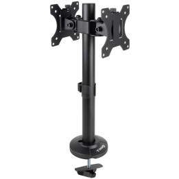 Suporte de Mesa Duplo Tooq Tilt e Altura Ajustável 17" a 32" Max. 8kg p/Braço Preto