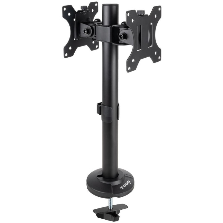 Suporte de Mesa Duplo Tooq Tilt e Altura Ajustável 17" a 32" Max. 8kg p/Braço Preto