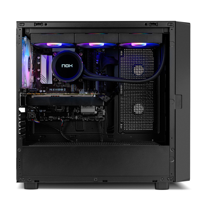 Caixa ATX NOX NXHUMMER BIOS LCD 8'' Lateral Vidro temprado Preta