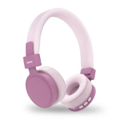 Hama 00184199 auscultador Auscultadores Sem fios Fita de cabeça Chamadas Música Bluetooth Rosa