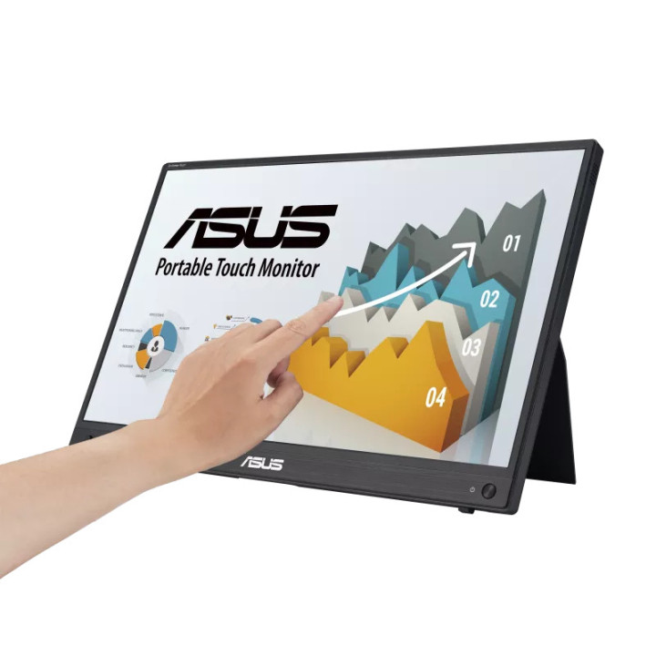 ASUS ZenScreen MB16AMTR monitor de ecrã 39,6 cm (15.6") 1920 x 1080 pixels Full HD LCD Ecrã táctil Preto