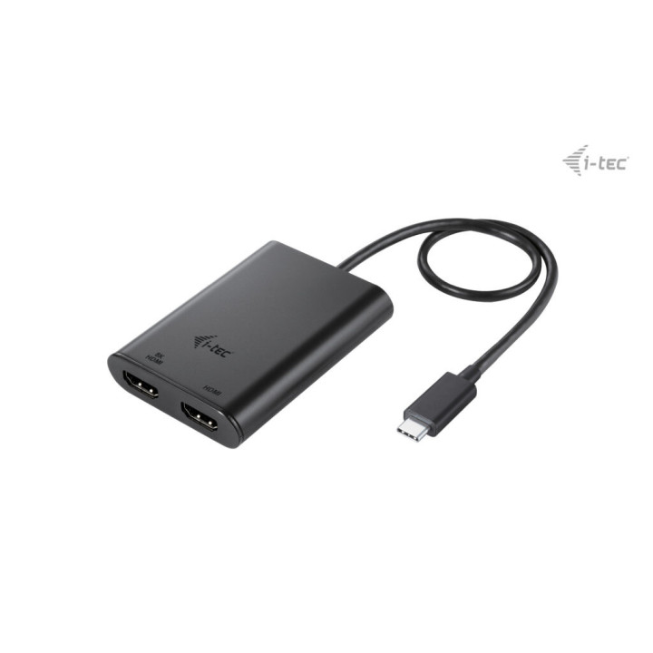 i-tec C31DUAL4K60HDMI adaptador gráfico USB 7680 x 4320 pixels Preto
