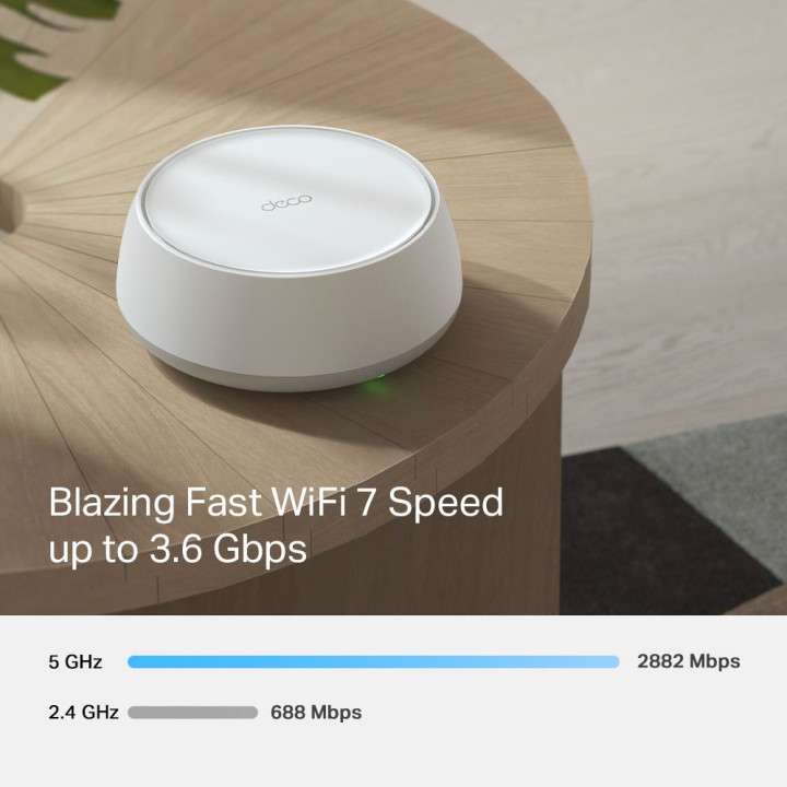 Router TP-Link BE3600 Whole Home Mesh Wi-Fi 7 System (pack de 3) Branco