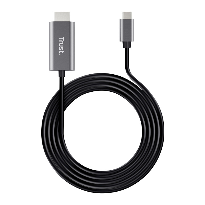 Trust Calyx adaptador gráfico USB Preto, Metálico