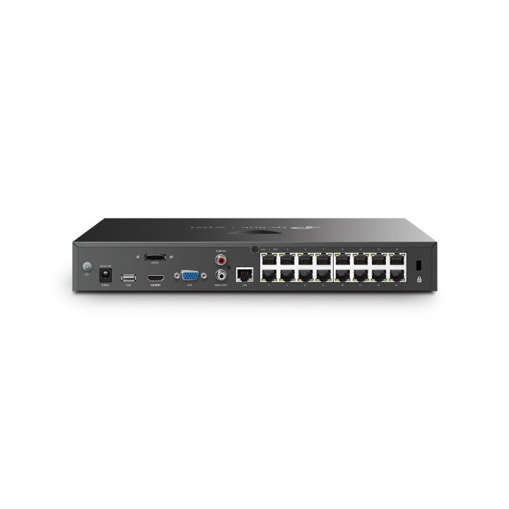 TP-Link VIGI VIGINVR2016H-16MP gravador de vídeo em rede (NVR) Preto