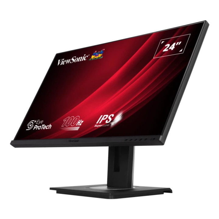 Viewsonic VG Series VG2448A-2 monitor de ecrã 60,5 cm (23.8") 1920 x 1080 pixels Full HD LED Preto