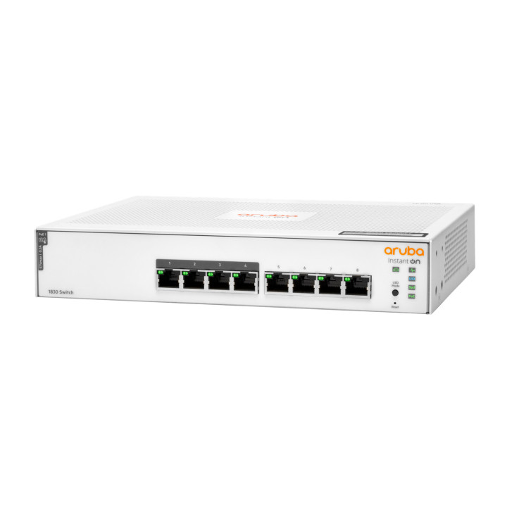 HPE Aruba Networking Aruba Instant On 1830 8G 4p Class4 PoE 65W Gerido L2 Gigabit Ethernet (10 100 1000) Power over Ethernet