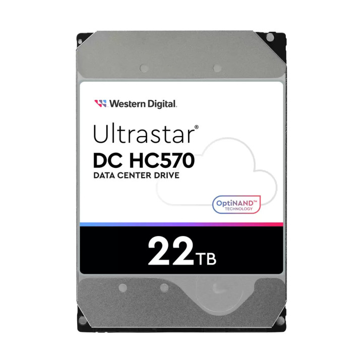 Western Digital Ultrastar DC HC570 unidade de disco rígido 22 TB 7200 RPM 512 MB 3.5" Serial ATA III