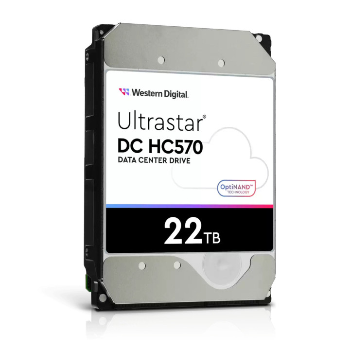 Western Digital Ultrastar DC HC570 unidade de disco rígido 22 TB 7200 RPM 512 MB 3.5" Serial ATA III