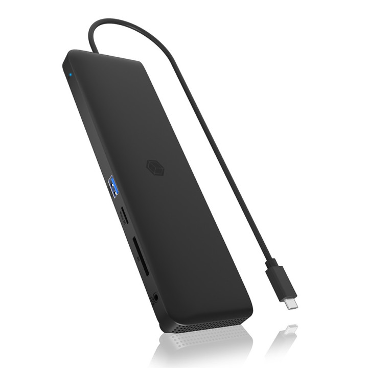 ICY BOX IB-DK2116-C Acoplamento USB 3.2 Gen 2 (3.1 Gen 2) Type-C Preto