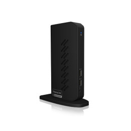 ICY BOX IB-DK2252AC Com fios USB 3.2 Gen 1 (3.1 Gen 1) Type-C Preto