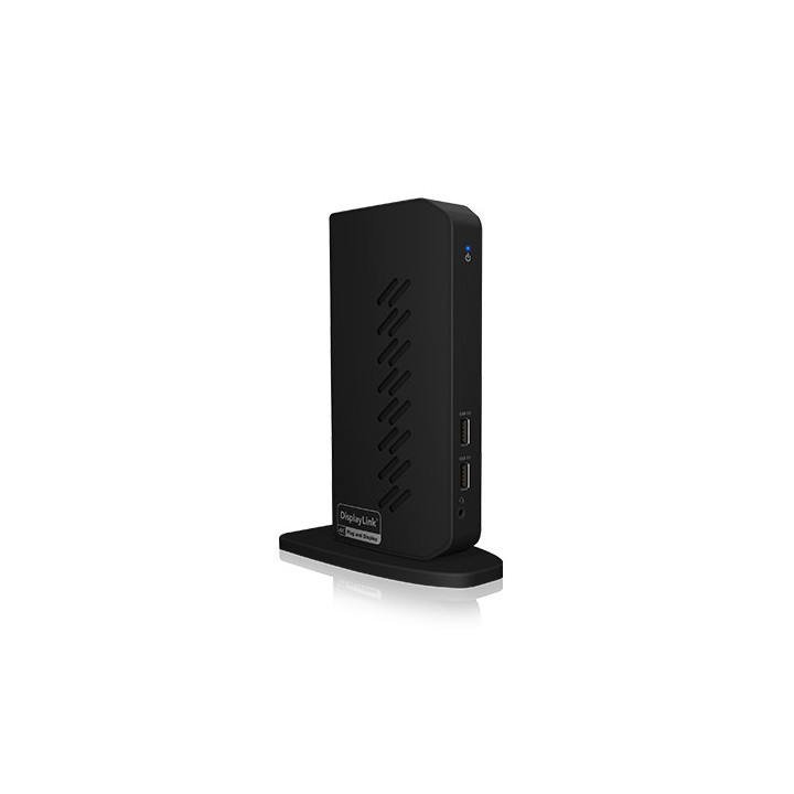 ICY BOX IB-DK2252AC Com fios USB 3.2 Gen 1 (3.1 Gen 1) Type-C Preto