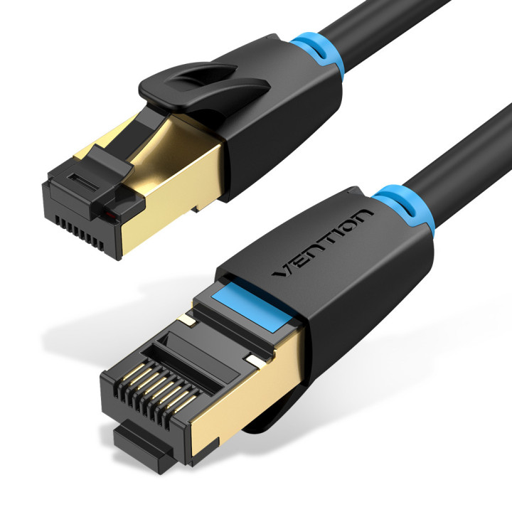 Vention IKABJ cabo de rede Preto 5 m Cat8 S FTP (S-STP)