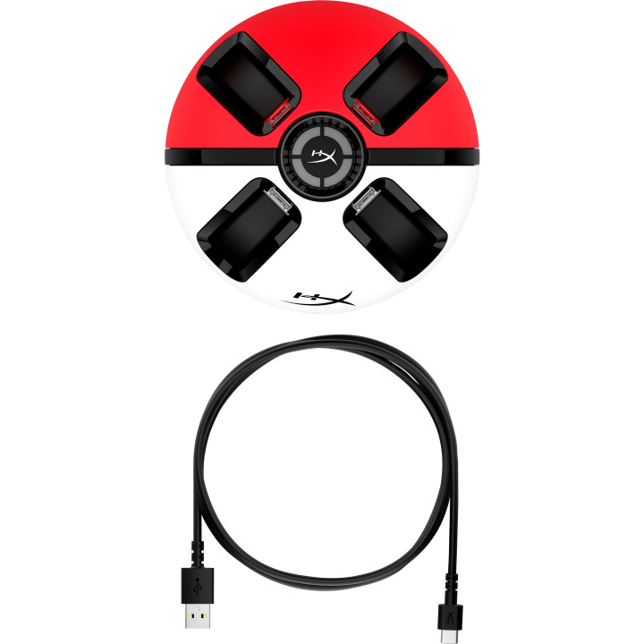 HyperX ChargePlay Quad 2 Comando Vermelho, Branco USB Interior
